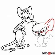 Image result for How to Draw Pinky and the Brain