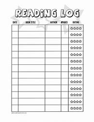 Image result for Reading Log Book Template