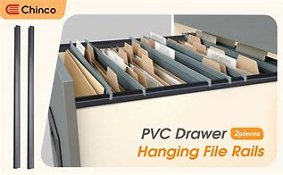 Image result for Desk Drawer Hanging File Rails