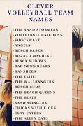 Image result for Silly Volleyball Team Names