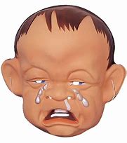 Image result for Oversized Crying Baby Mask