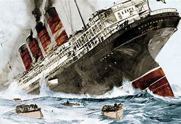 Image result for RMS Lusitania Sinking