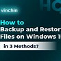Image result for Backup and Restore in Windows 10