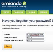 Image result for Forgot Password Web UI Design