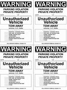Image result for Notice to Tow Clip Art