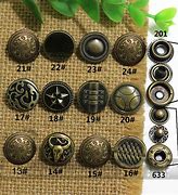 Image result for Antique Metal Snap Buttons