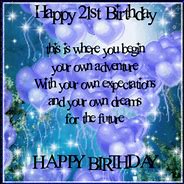 Image result for Happy 21st Birthday Poems