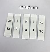Image result for Size Labels for Clothing