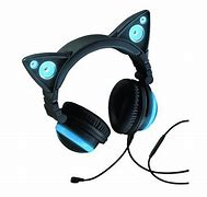 Image result for Brookstone Wired Cat Ear Headphones