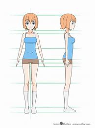 Image result for How to Draw Easy Anime Girl Full Body