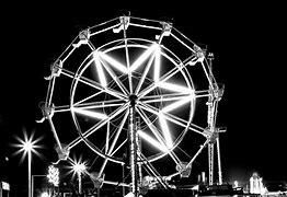 Image result for Areal View of Black and White Ferris Wheel
