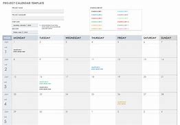 Image result for Project Management Calendar Template