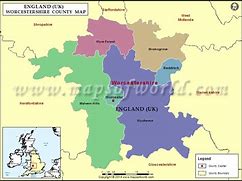 Image result for Worcestershire England Map