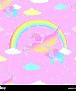 Image result for Pink Unicorn Silhouette Rainbow Background