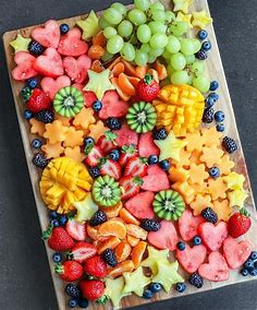 Hope you all stay cool on this warm summers day #harcourts #harcourtsadelaidehills #betterinblue #real… | Festive fruit platter, Food drink, Food platters