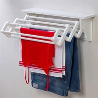 Image result for Wall Mounted Clothes Rail Airer