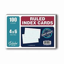 Image result for 4X6 Index Card Actual Size