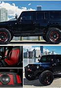 Image result for Black Jeep with Red Interior