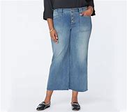 Image result for Wide Leg Ankle Jeans