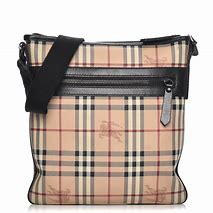 Image result for Small Burberry Purse Flap Leather and Plaid
