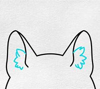 Image result for Cute Cat Ears Drawing