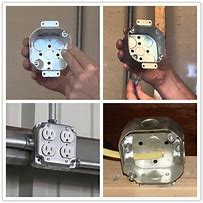 Image result for Electrical Junction Box Metal Wire Holder