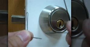 Image result for How to Unlock a Bedroom Door with a Bobby Pin