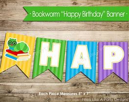 Image result for Happy Birthday Bookworm