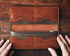 Image result for Handmade Leather Wallets DIY
