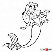 Image result for Little Mermaid Ariel Drawing