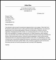 Image result for Sample Cover Letter for Project Engineer