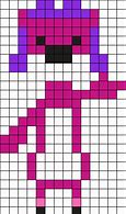 Image result for Pink Otter Perler Beads