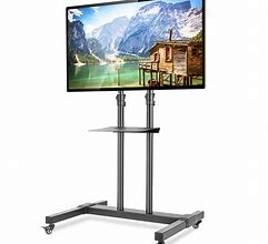 Image result for TV Floor Stand with Wheels
