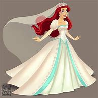 Image result for Disney Princess Ariel Wedding Dress
