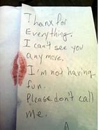 Image result for Funniest Kids Break Up Notes
