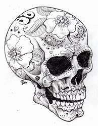 Image result for Skull Pencil Srawing