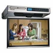 Image result for Under Cabinet Flip Down TV for Kitchen