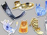Image result for Round Cat Stickers