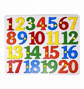 Image result for Wooden Number Puzzle for Toddlers
