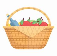 Image result for Cartoon Picnic Basket with Food