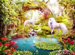 Image result for Painting Unicorn Landscape