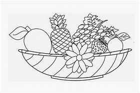 Image result for Fruit Basket Coloring Sheet