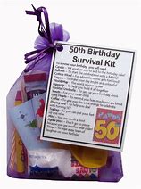 Image result for 50th Birthday Survival Kit for Women