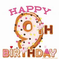 Image result for Happy 9th Birthday Cake Topper