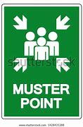 Image result for Muster Point Sign UK Vector