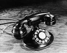 Image result for 50s Black Rotary Phone