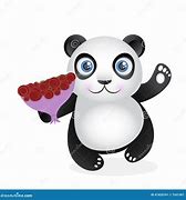 Image result for Panda Love Cartoon with Rose