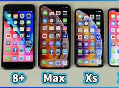 Image result for iPhone X Next to iPhone 8 Size