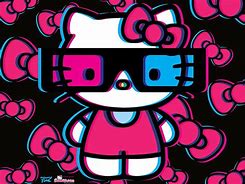 Image result for Hello Kitty with Glasses Wallpaper