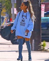 Image result for Ariana Grande Oversized Sweatshirt